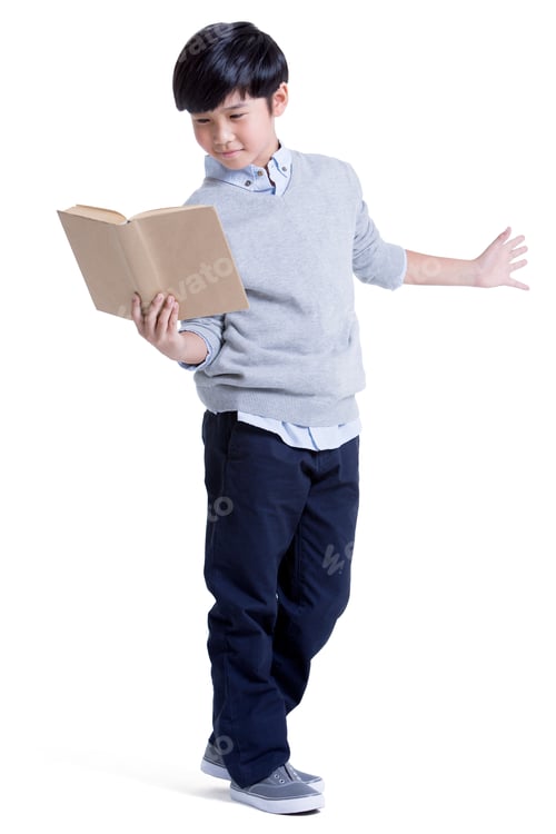 Preview: Cute boy reading
