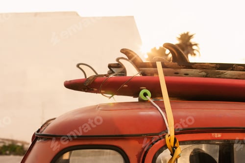 Preview: surfboards on a car roof
