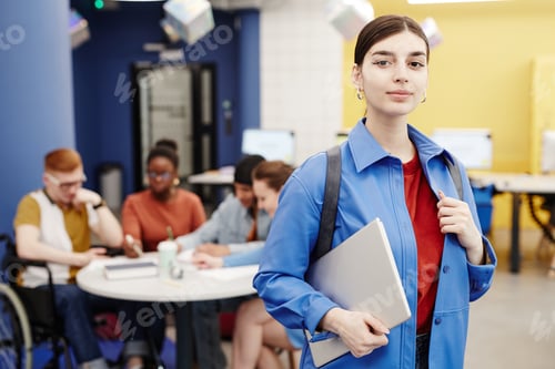 Preview: Portrait of Young Woman in College