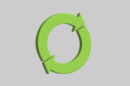 Circular shape with arrows