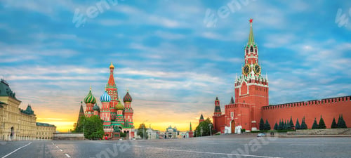 Preview: Sunrise over Red Square in Moscow, Russia