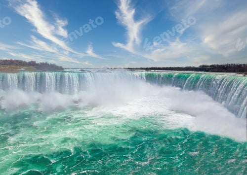 Vorschau: Kanada, Malerischer Niagara-Wasserfall, Horseshoe Falls, kanadische Seite