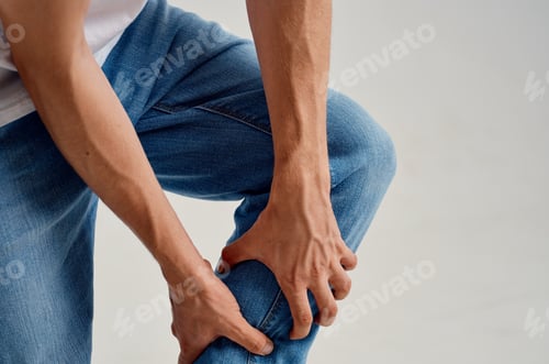 Preview: knee pain injury joints close-up