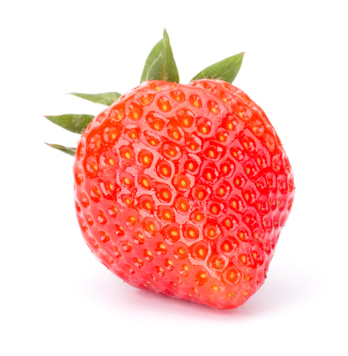 Preview: Fresh Strawberry isolated on white background closeup