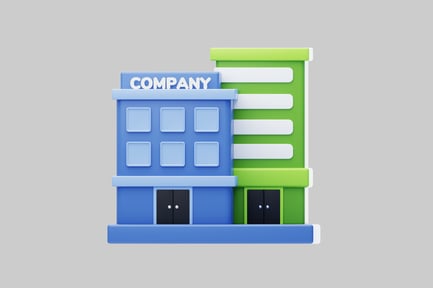 Preview: Modern company building twin tower