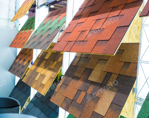 Preview: Bitumen tile, exhibition sample in the store