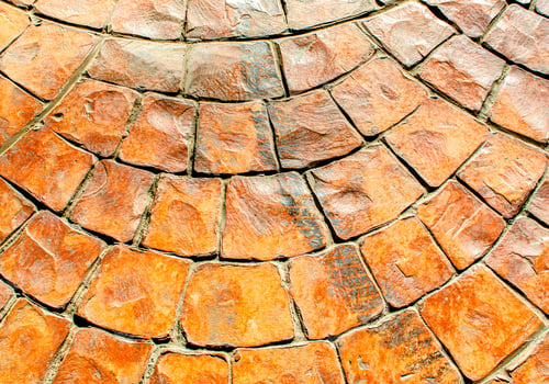 Preview: orange stone block pavement texture