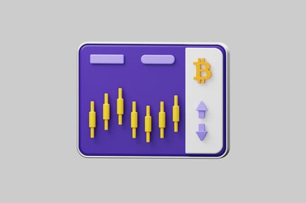 Tableau de bord d'analyse graphique Bitcoin
