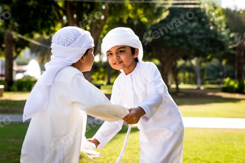 Preview: Group of middle eastern kids in Dubai
