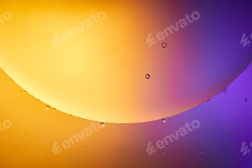 Preview: Beautiful abstract orange and purple color background from mixed water and oil