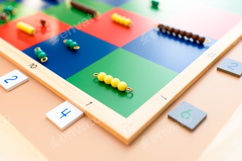 Preview: This Checker Board is used for short and long multiplications in montessori schools.