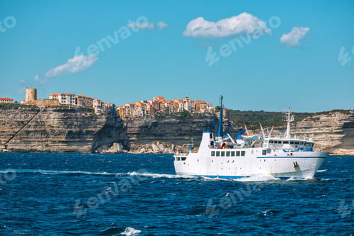 Preview: Outstanding view on Bonifacio town from the sea.