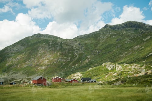Preview: living houses in highlands in Trysil, Norway's largest ski resort