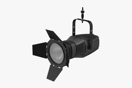 Preview: Theater Spotlight with Barn Doors - White