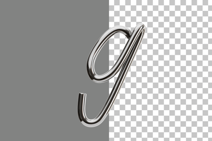 Preview: Chrome G 3D Icon