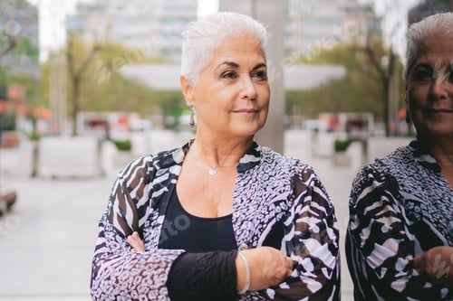 Preview: Two Women with Short Hair in the City