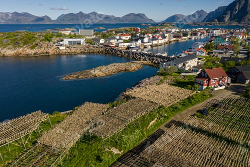 Preview: Henningsvaer Lofoten is an archipelago in the county of Nordland, Norway.