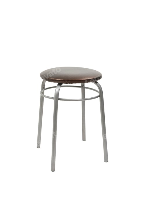 Preview: Stool on a white background, isolated, studio light