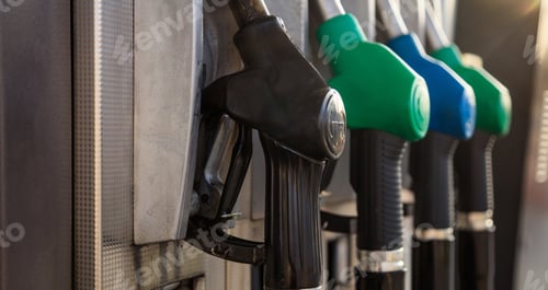 Preview: Fuel pumps at the service station.