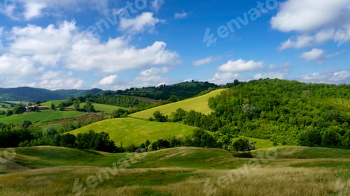 Preview: Rural landscape near Salsomaggiore, Parma, at springtime