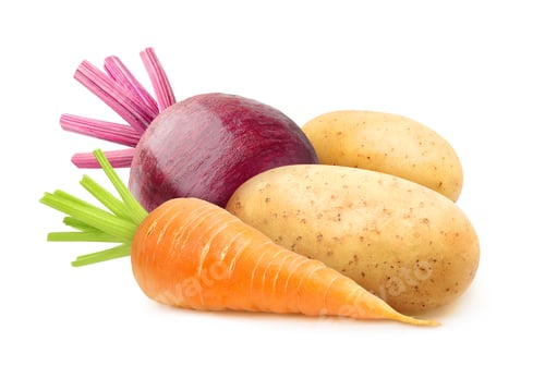 Preview: Isolated root vegetables