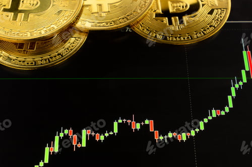 Preview: Bitcoin cryptocurrency gold coin. Trading on the cryptocurrency exchange. Trends in bitcoin exchange