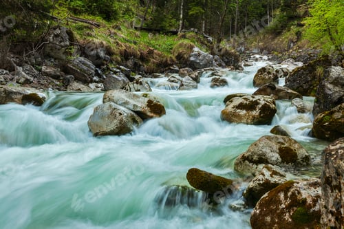 Preview: Cascade of Kuhfluchtwasserfall. Farchant, Garmisch-Partenkirchen