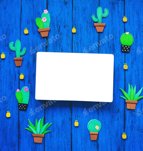 Preview: Creative exotic background with with blank book