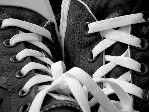 Preview: Close up a new pair of sneakers