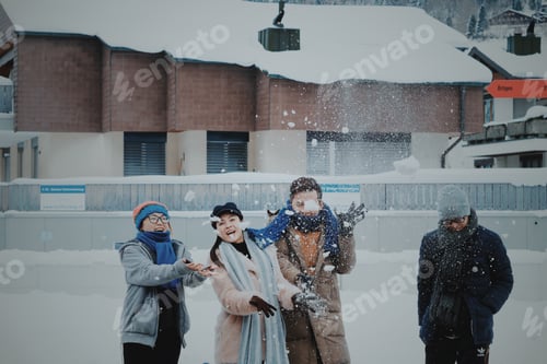 Preview: friends seeing snow for the first time