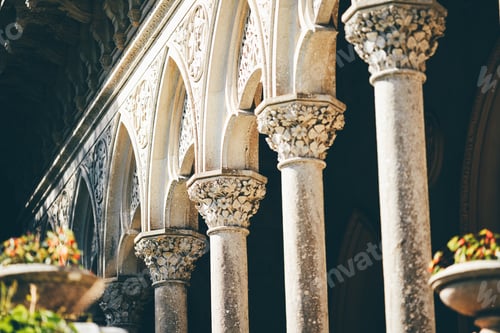 Preview: Ornate gothic stone columns