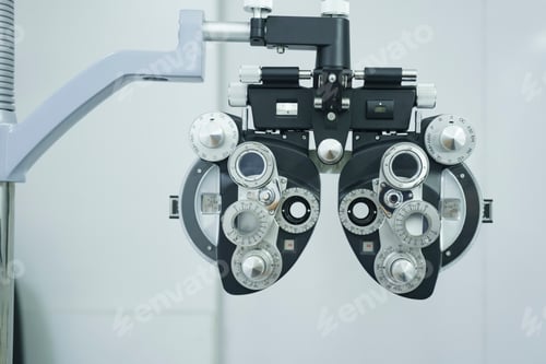 Preview: Phoropter clinical testing machine.