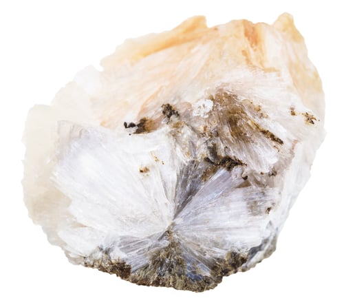 Preview: raw Thomsonite stone isolated on white