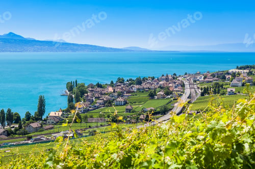 Preview: Vineyards in Lavaux region - Terrasses de Lavaux terraces, Switz