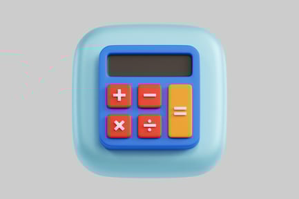 Preview: Simple blue calculator