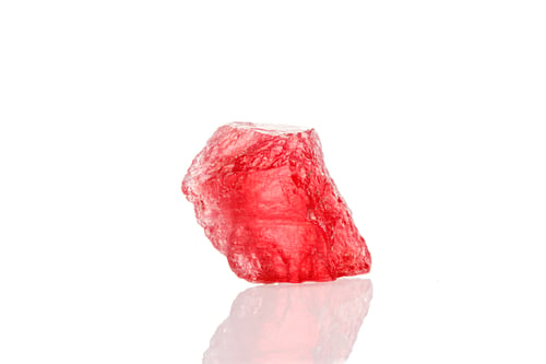 Preview: macro mineral stone spinel on a white background