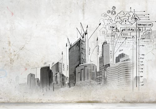Preview: Image With Hand Drawings Of Construction Project