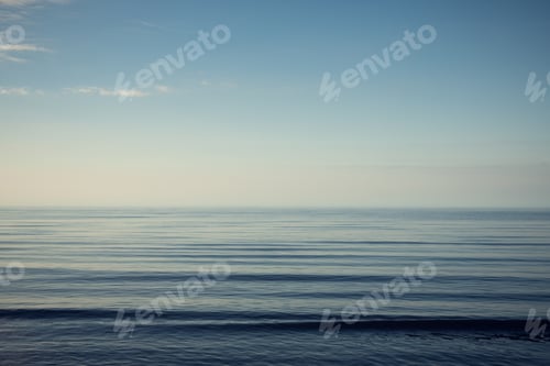 Preview: Beautiful light sunset over Baltic sea. Natural background. Latvia