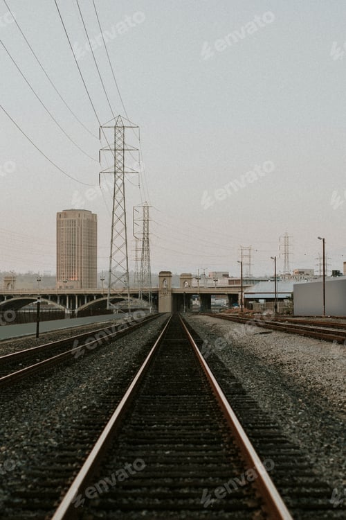 Preview: Railroad tracks in Los Angeles, California