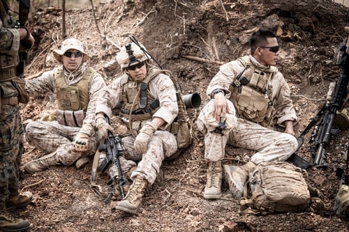Preview: US marines in the mountains during the military operation