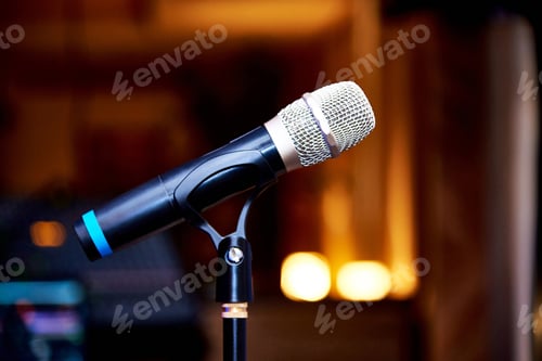 Preview: A microphone on a stand
