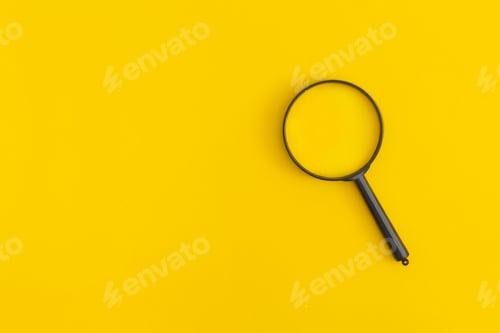 Preview: Magnifier on yellow backgroundMagnifier on yellow background