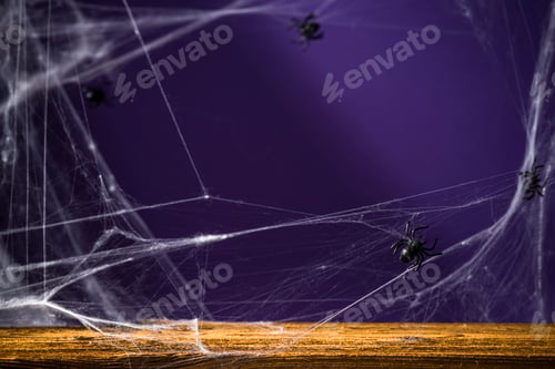 Preview: Halloween Spooky Background. Mockup Presentation Template for Design