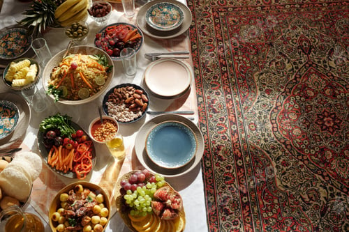 Preview: Part Of Festive Table On Eid Al-Fitr
