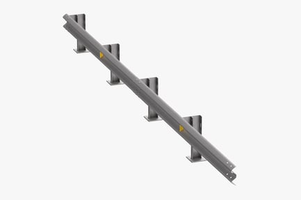 Preview: Highway W-Beam Guardrail Single Section