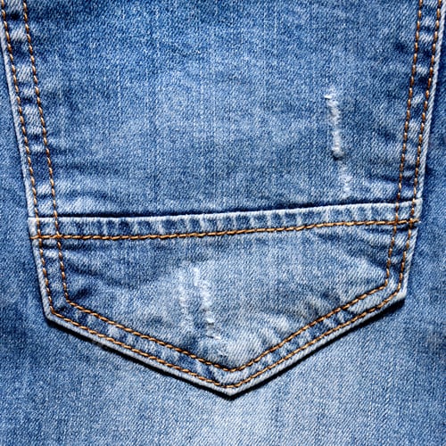 Preview: Blue jeans back pocket