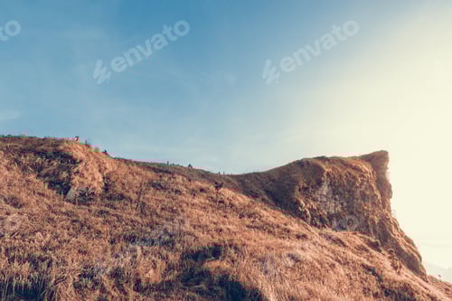 Preview: Mountain in Sienna-Blue color two tone