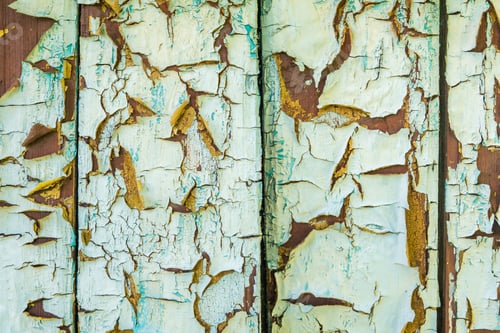 Preview: cracked blue paint on a wooden door