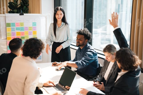 Preview: Professional Marketing Team, Diverse Colleagues and Businesswoman Collaborate Meeting