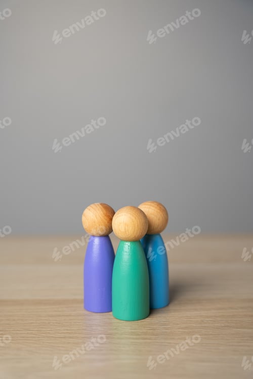 Preview: Figures of people. Team group. Assistance, cooperation and collaboration.